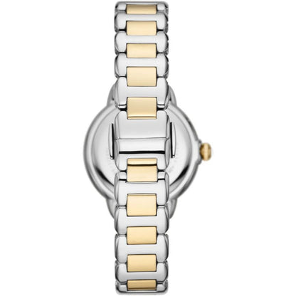 Emporio Armani Mia Quartz Mother Of Pearl Dial Two Tone Steel Strap Watch