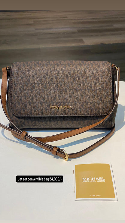Michael Kors Medium Logo Convertible Crossbody Bag