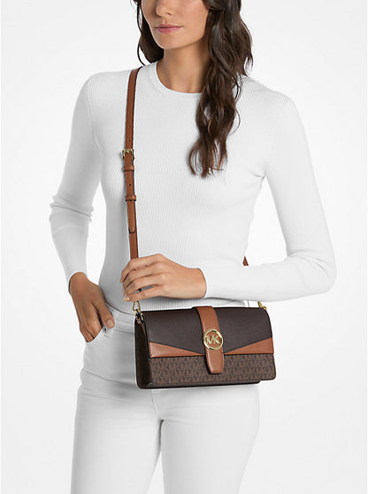 Michael Kors Greenwich Medium Signature Logo Convertible Crossbody Bag