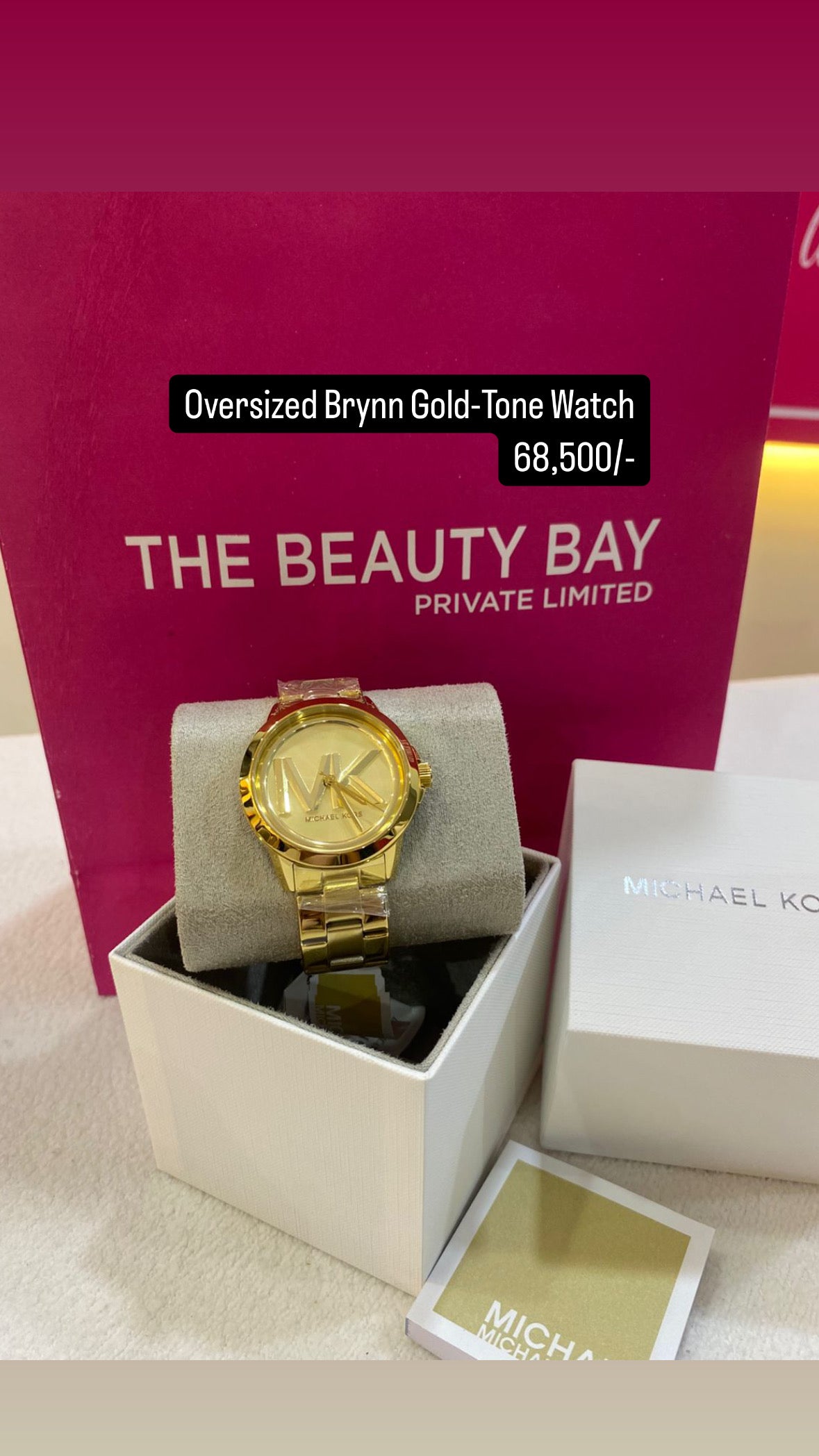 Michael Kors Oversized Brynn Gold-Tone Watch