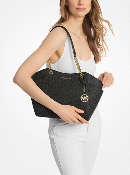 Michael Kors Jet Set Large Signature Logo Shoulder Bag