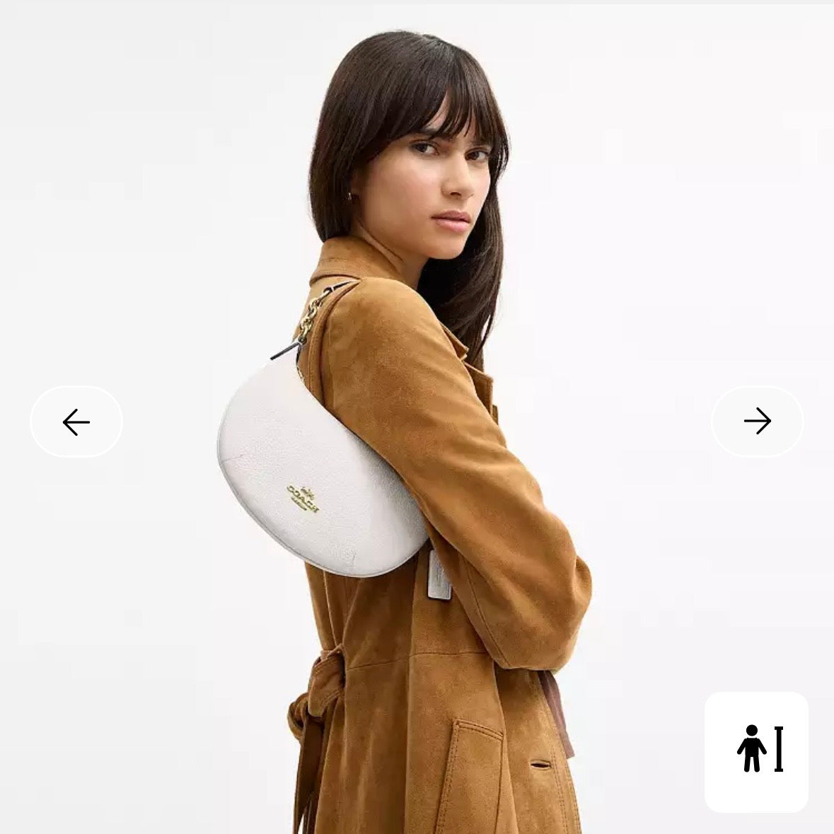 Coach mini Python shoulder bag