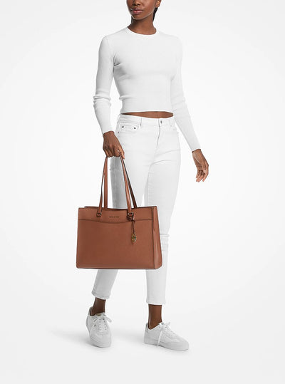 Michael Kors Jet Set Travel Large Saffiano Leather Tote Bag