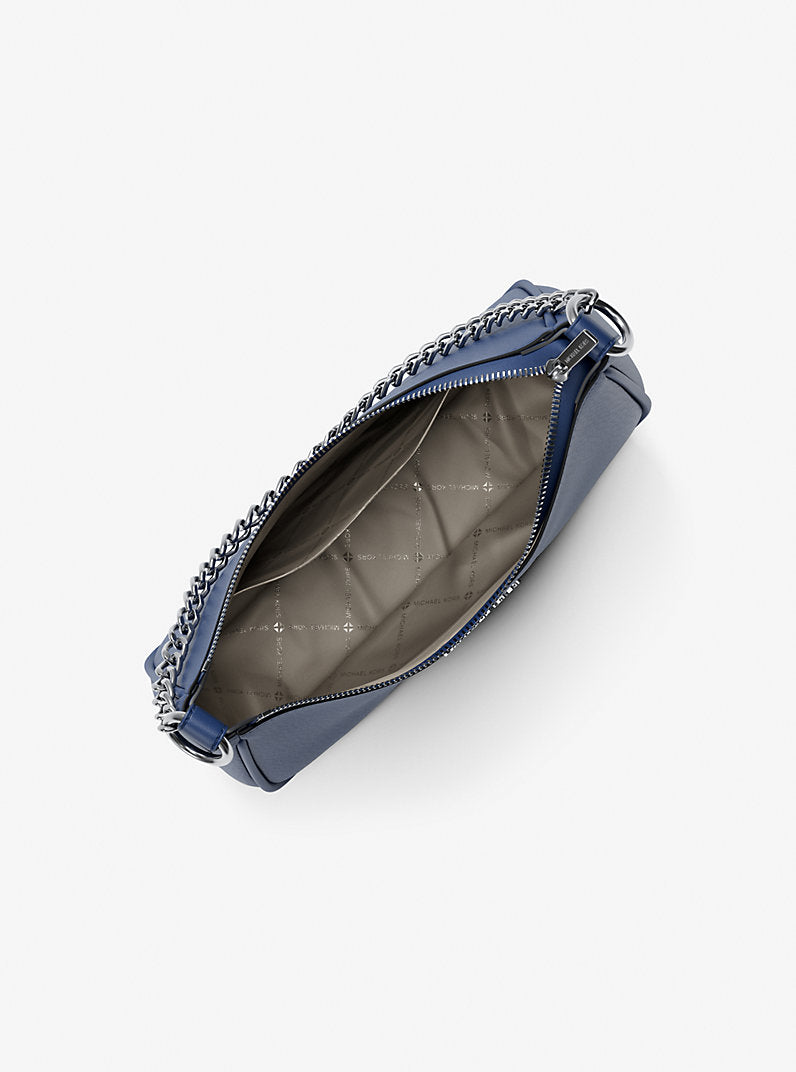 Michael Kors Jet Set Large Pebbled Leather Convertible Crossbody Bag