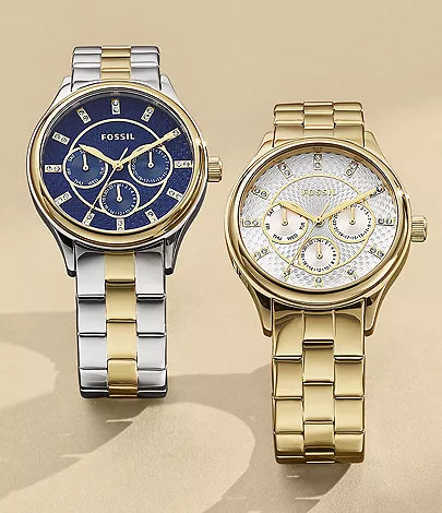 Fossil Modern Sophisticate Multifunction Gold-Tone Stainless Steel Watch