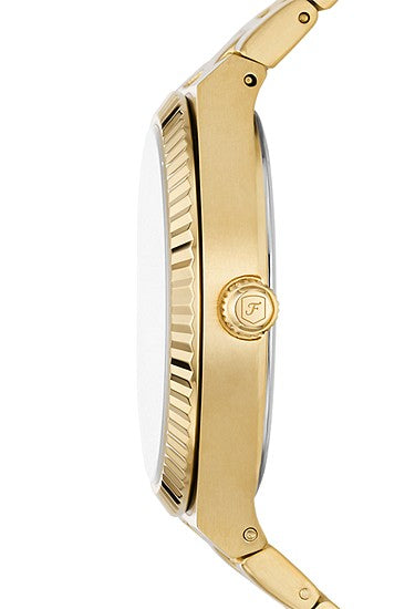 Fossil Scarlette Quartz Gold Dial Ladies Watch