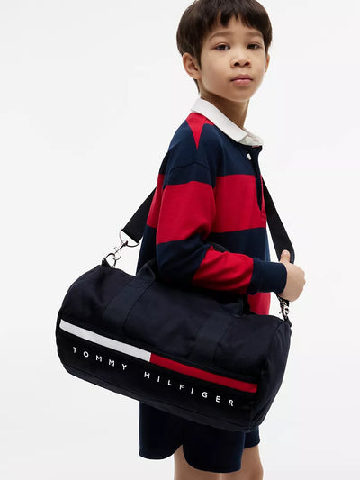 Tommy Hilfiger Kids' Flag Stripe Logo Duffle Bag