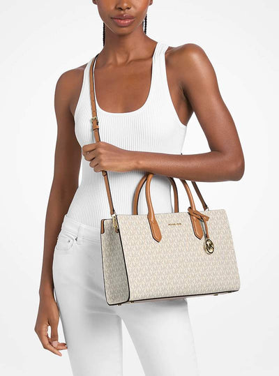 Michael Kors Scarlett Medium Signature Logo Satchel