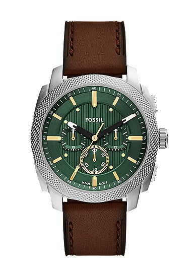 Fossil Machine Chronograph Brown Leather Watch