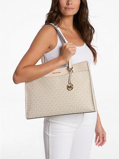 Jet Set Large Signature Logo Tote Bag