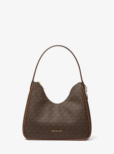 Michael Kors Nayla Small Signature Logo Hobo Shoulder Bag