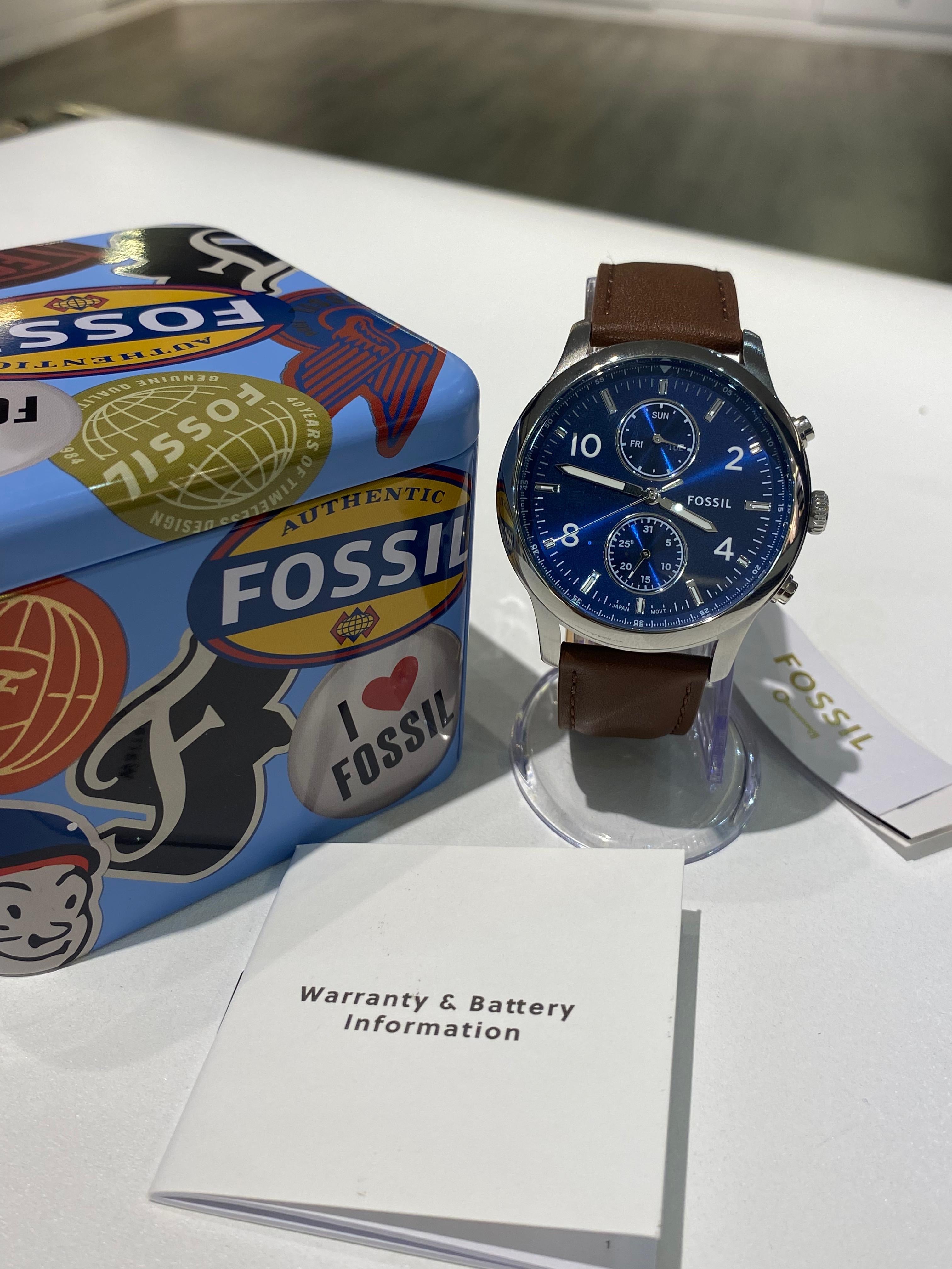 Fossil Bennett Multifunction Brown Leather Watch