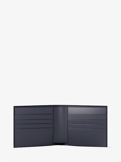 Michael Kors Leather Billfold Wallet and Signature Logo Card Case Gift Set