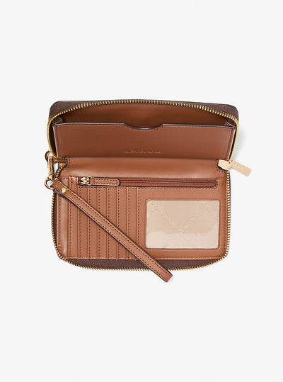 Michael Kors Jet Set Signature Logo Smartphone Wristlet
