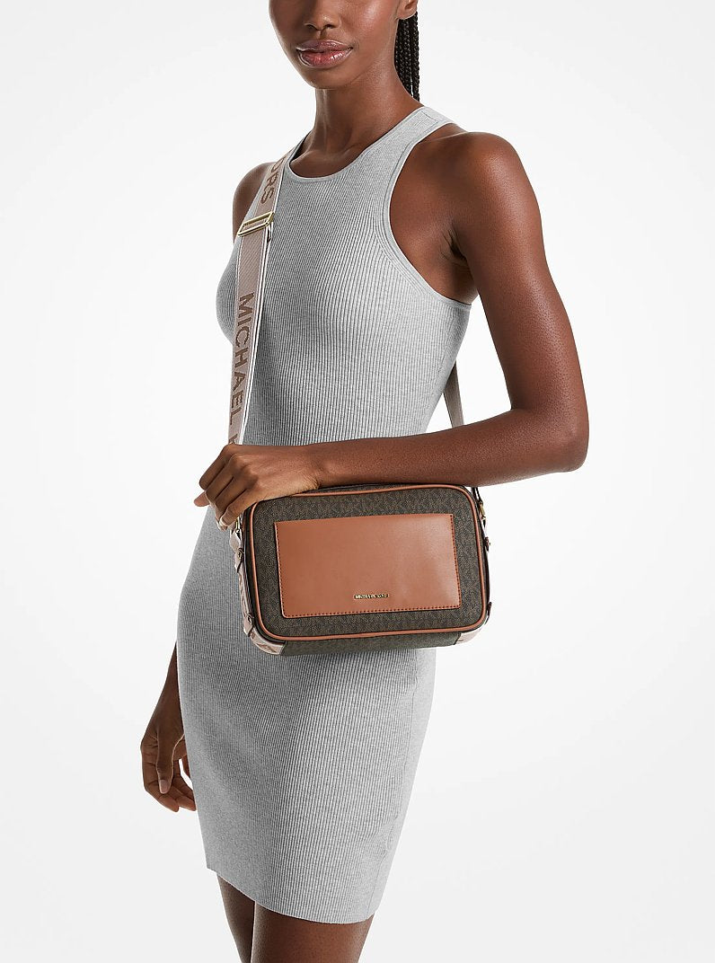 Michael Kors Maeve Large Signature Logo Crossbody Bag