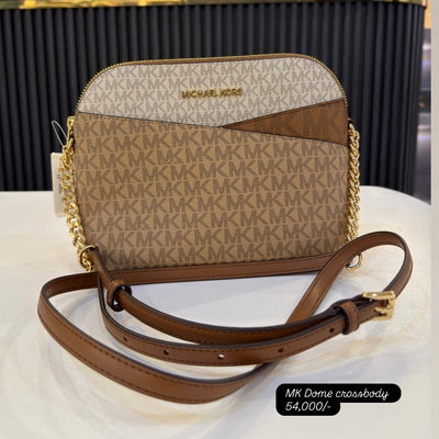 Michael Kors Jet Set Travel Medium Color-Block Signature Logo Crossbody Bag