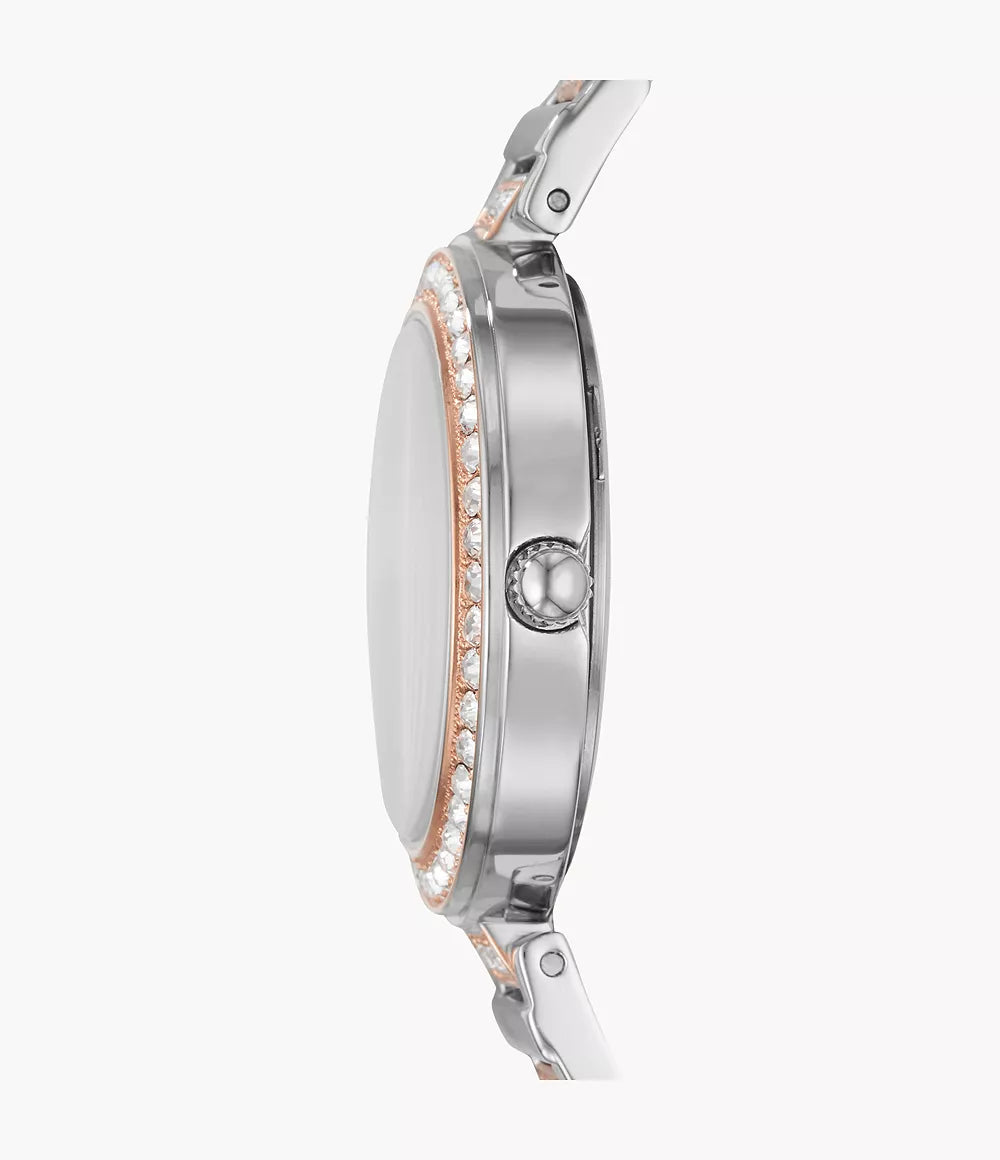 Fossil Karli Three-Hand Two-Tone Stainless Steel Watch