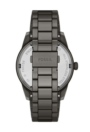 Fossil Pearson Multifunction Gunmetal Stainless Steel Watch