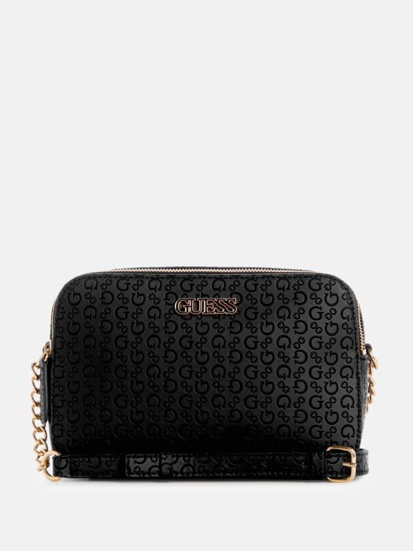 Guess Zakaria Debossed Logo Double-Zip Crossbody