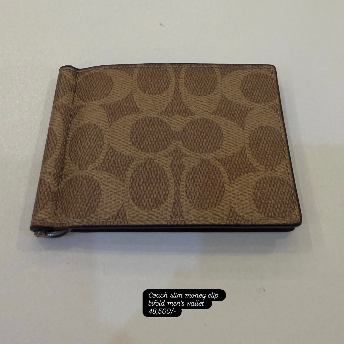 Coach Slim Money Clip Billfold Wallet