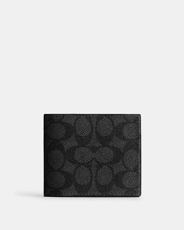 Coach Id Billfold Wallet In Signature Canvas