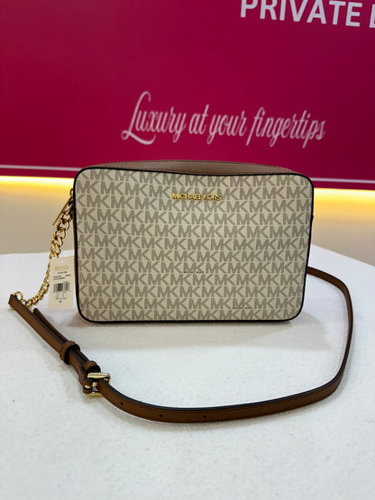 Jet Set Large Printed Logo Crossbody Bag