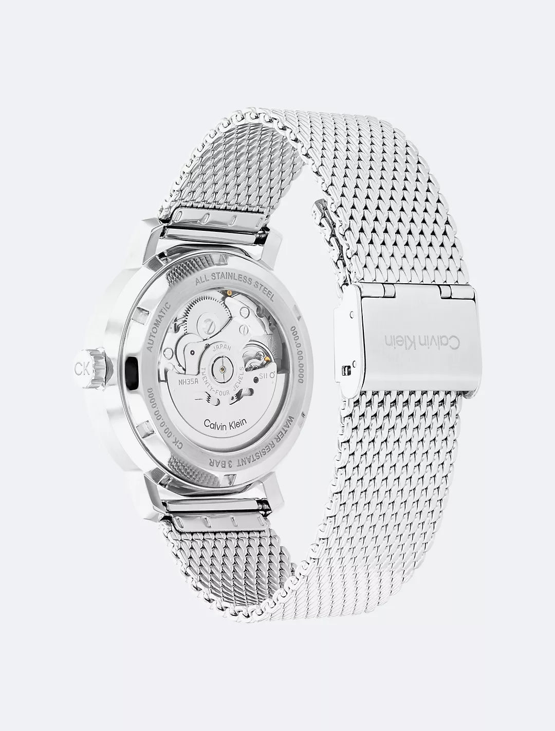 Calvin Klein CK Logo Skeleton Dial Automatic Watch