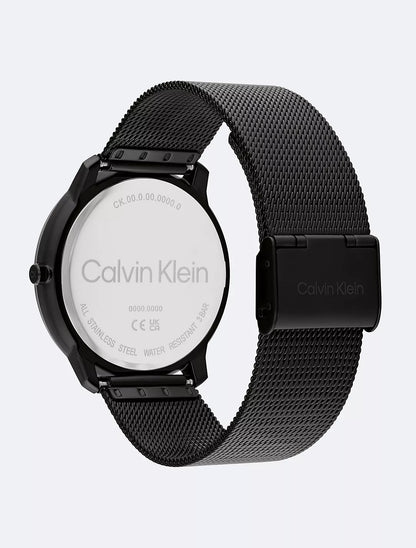 Calvin Klein Minimal Monogram Logo Mesh Bracelet Watch