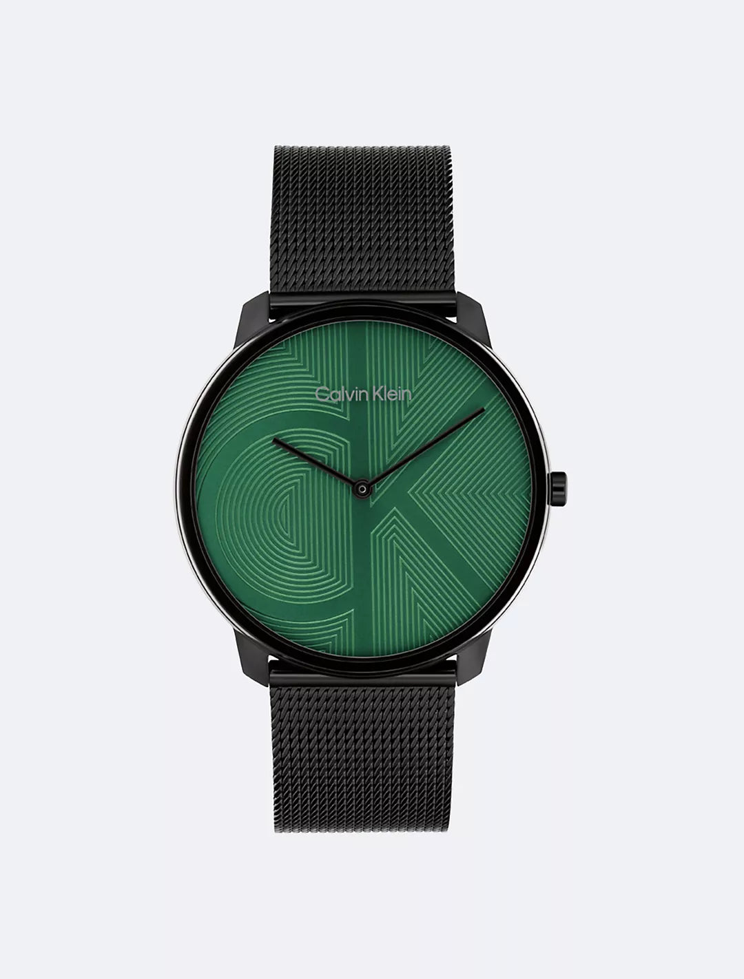 Calvin Klein Minimal Monogram Logo Mesh Bracelet Watch