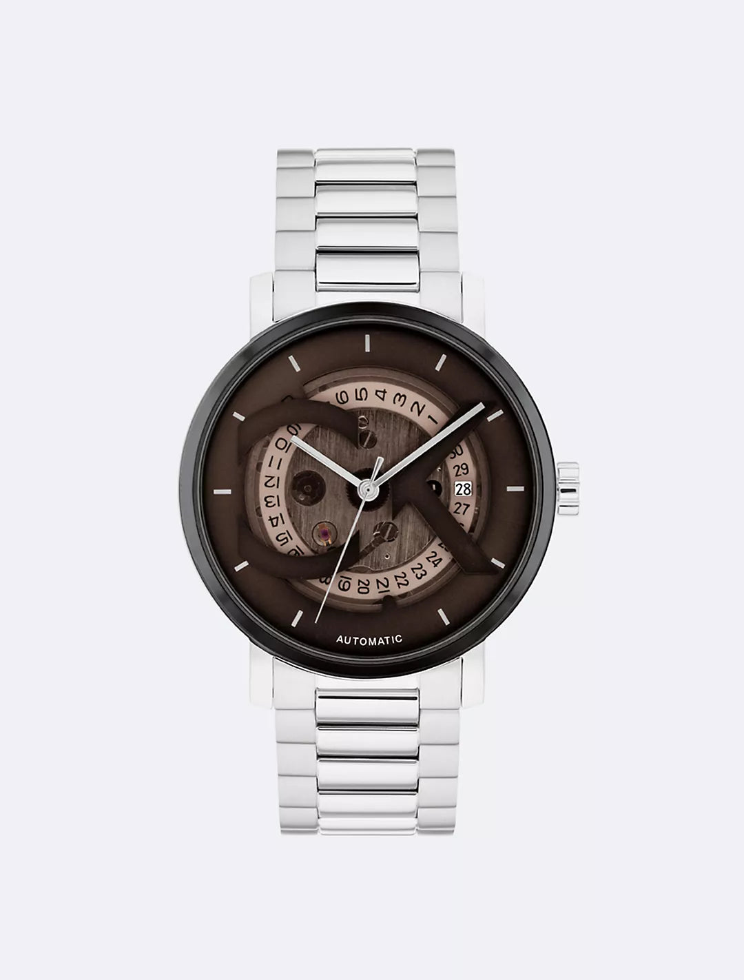 Calvin Klein CK Logo Skeleton Dial Automatic Watch