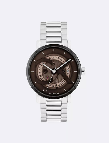 Calvin Klein CK Logo Skeleton Dial Automatic Watch