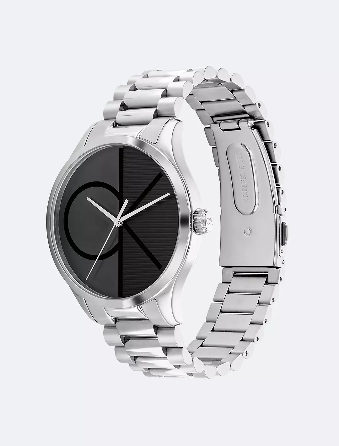 Calvin Klein Debossed Logo Link Bracelet Watch