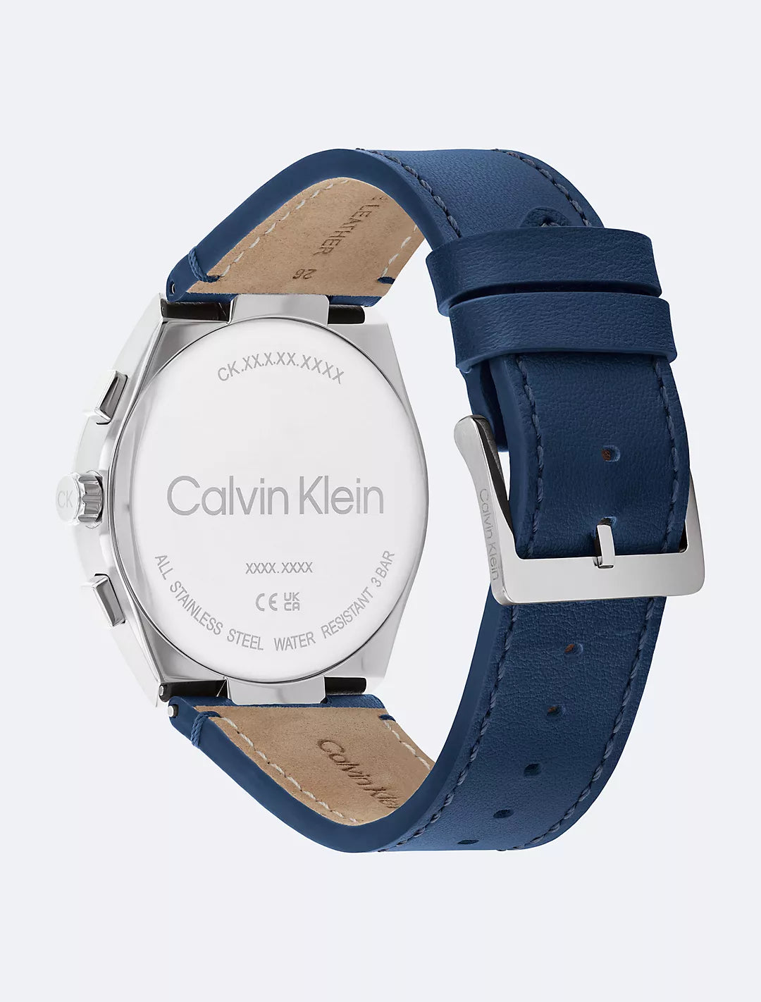 Calvin Klein Multifunction Leather Strap Watch