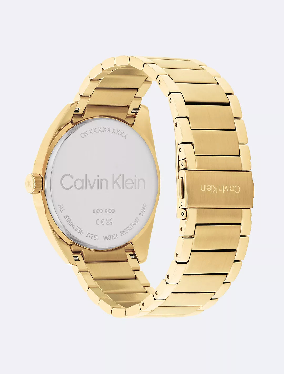 Calvin Klein Sunray Dial Three Link Bracelet Watch