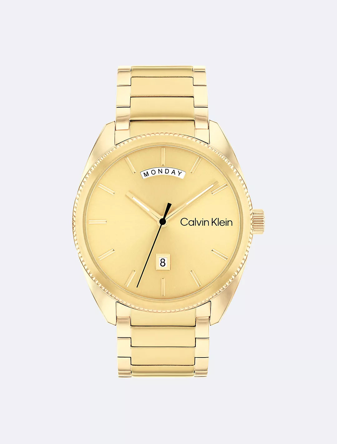 Calvin Klein Sunray Dial Three Link Bracelet Watch