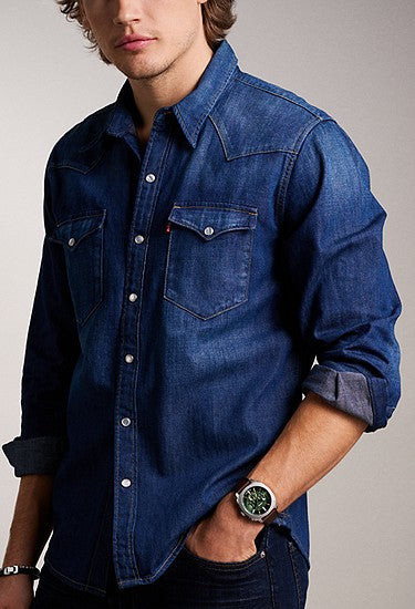 Fossil Machine Chronograph Brown Leather Watch