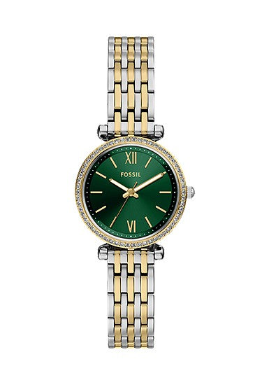 Fossil Carlie Mini Three-Hand Two-Tone Stainless Steel Watch