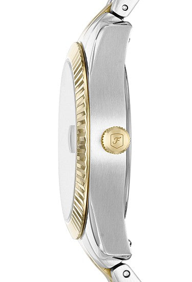 Fossil Scarlette Three-Hand Date Two-Tone Stainless Steel Watch