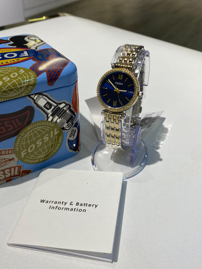 Fossil Carlie Mini Three-Hand Two-Tone Stainless Steel women’s Watch