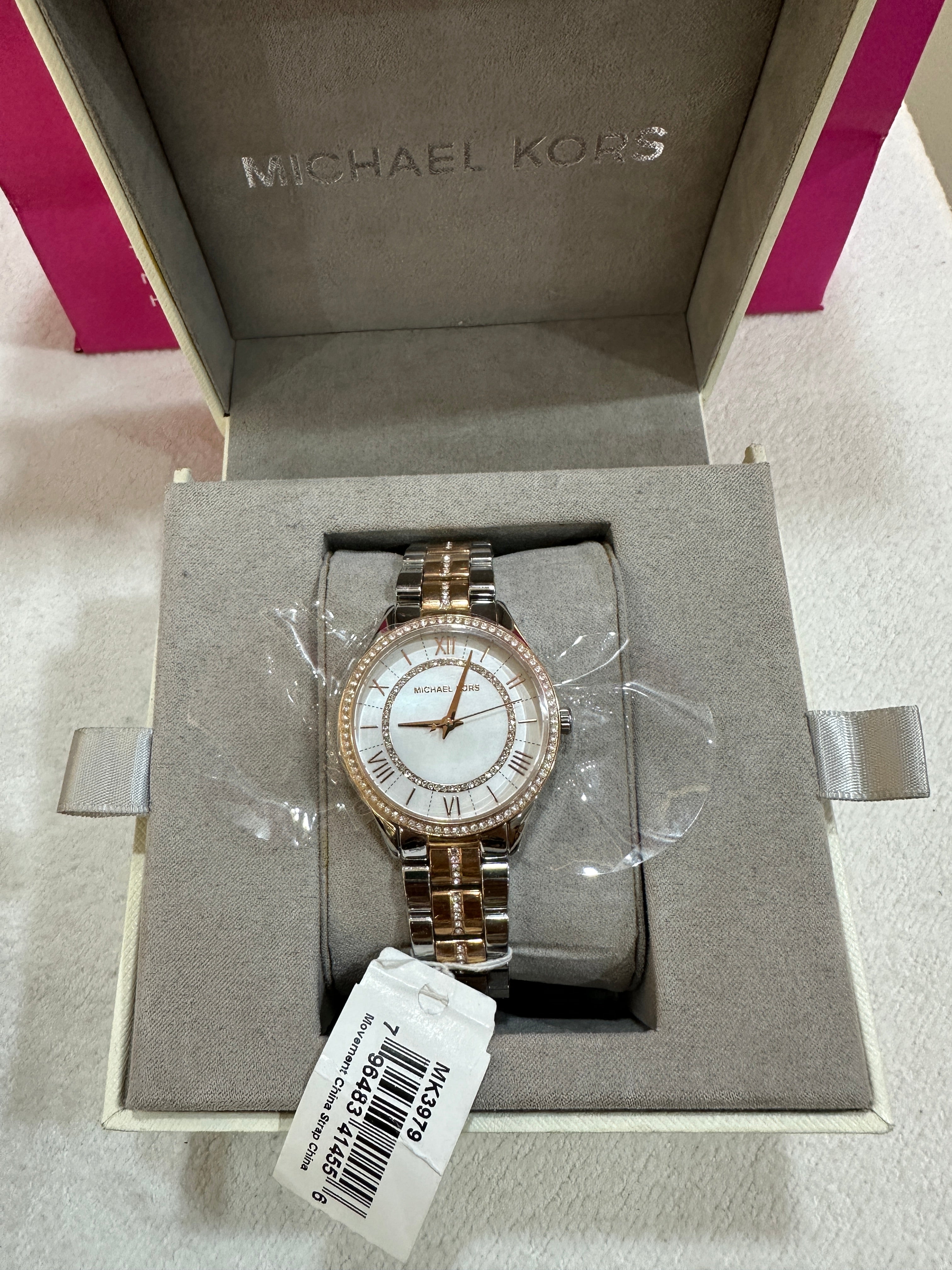Lauryn Quartz White Mother of Pearl Dial Ladies Watch