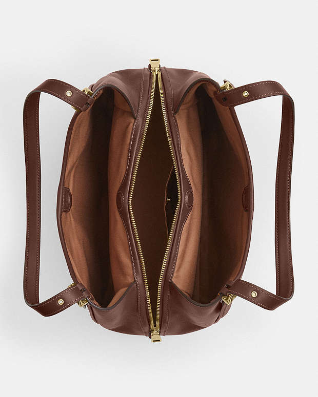 Erin Shoulder leather Bag In Signature Canvas