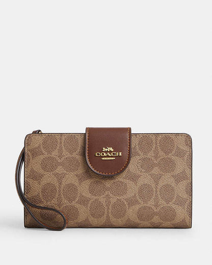 Phone Wallet In Signature Canvas