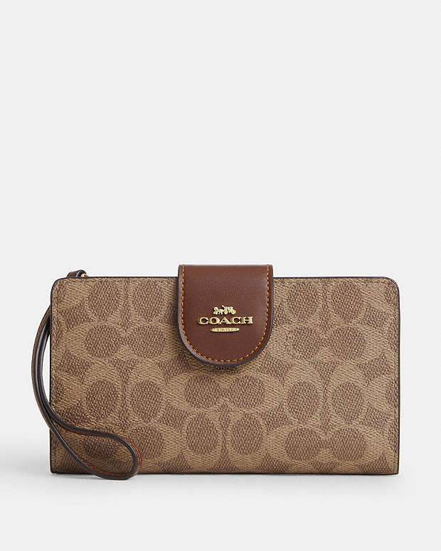 Phone Wallet In Signature Canvas