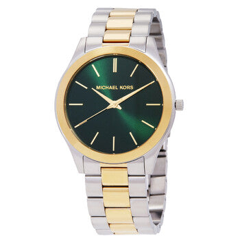 Michael Kors Slim Runway Quartz Green Dial Men's Watch