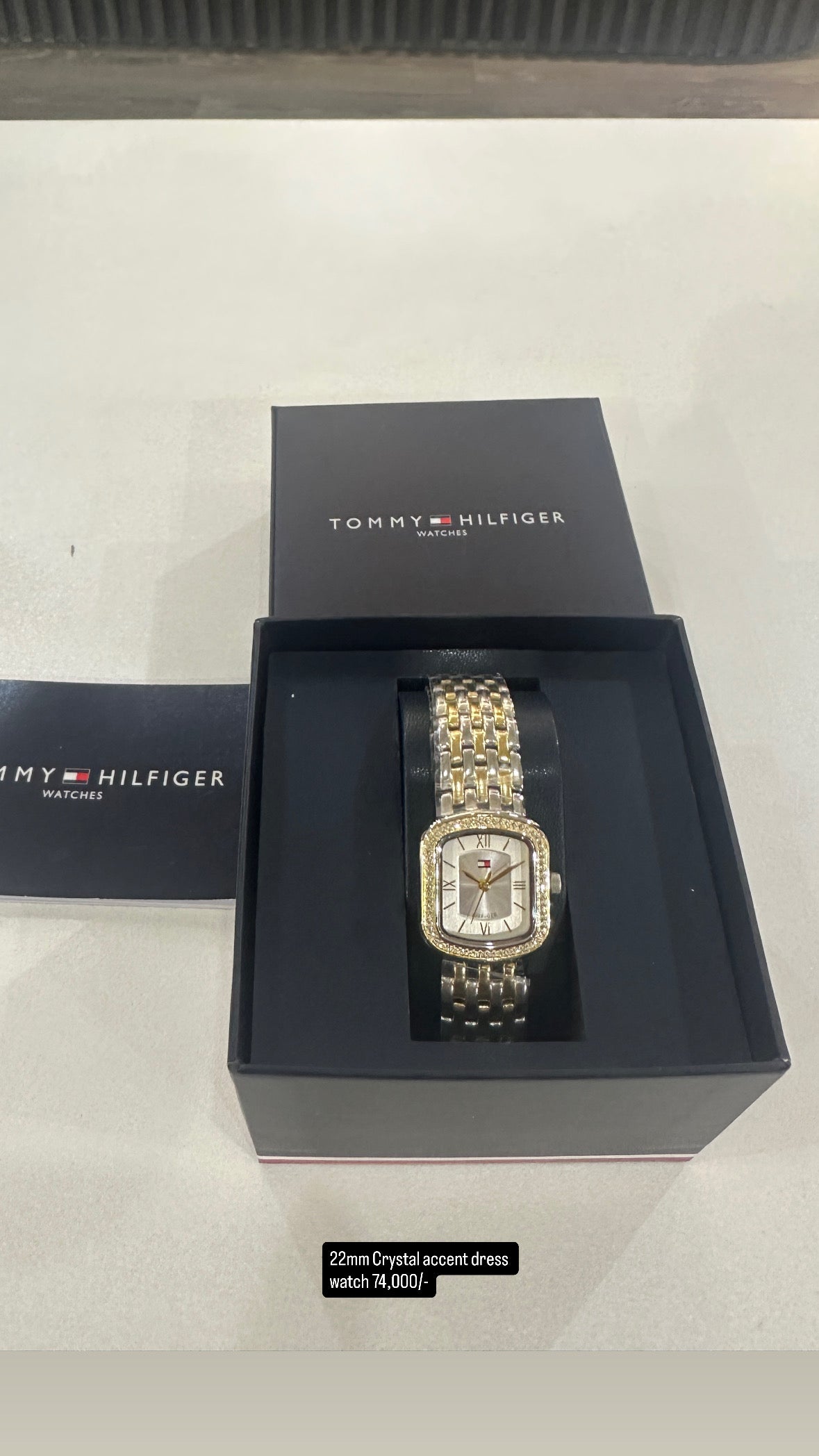 Tommy Hilfiger 22MM Crystal Accent Dress Watch