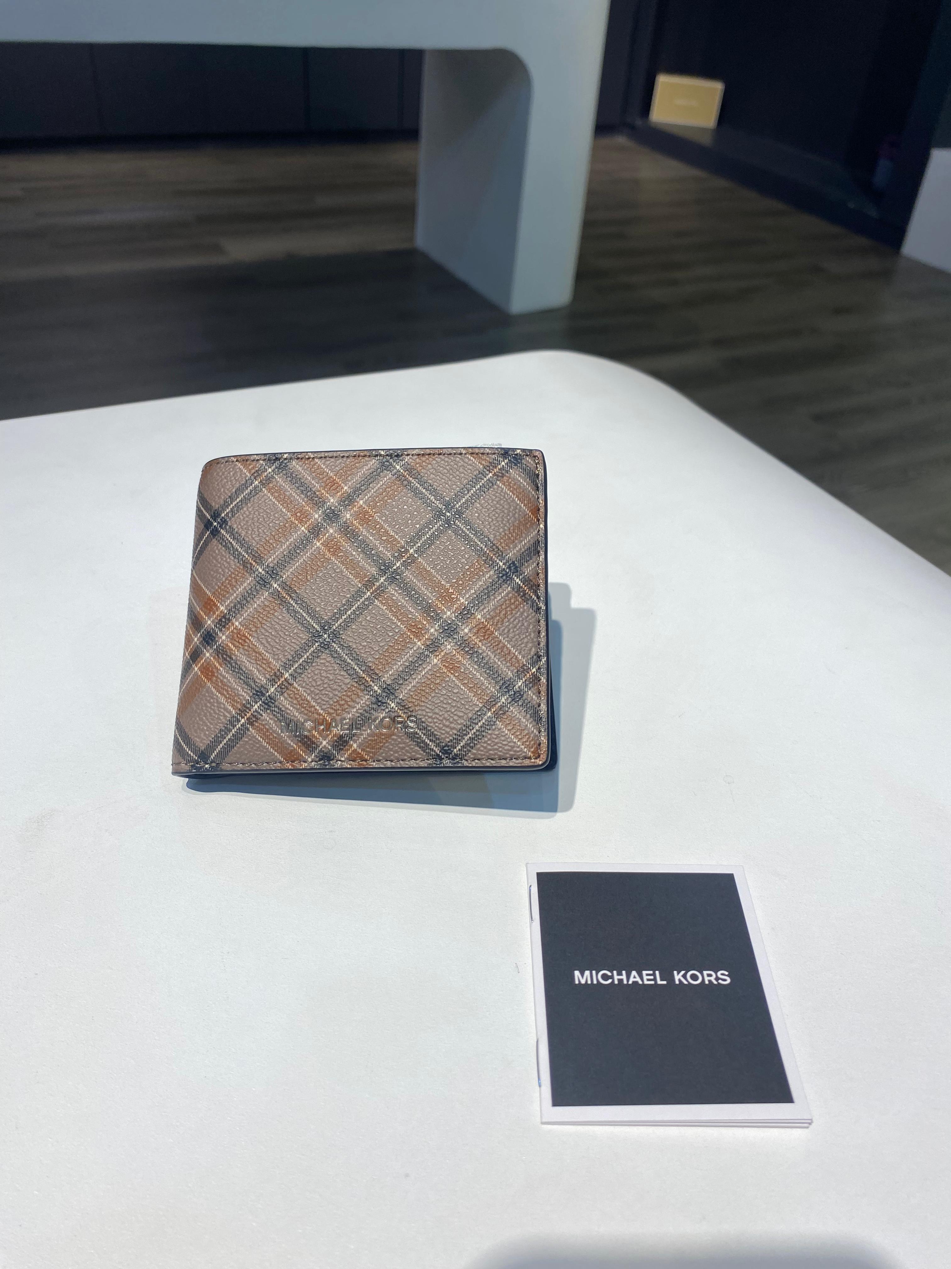 Michael Kors Cooper Plaid Print Wallet
