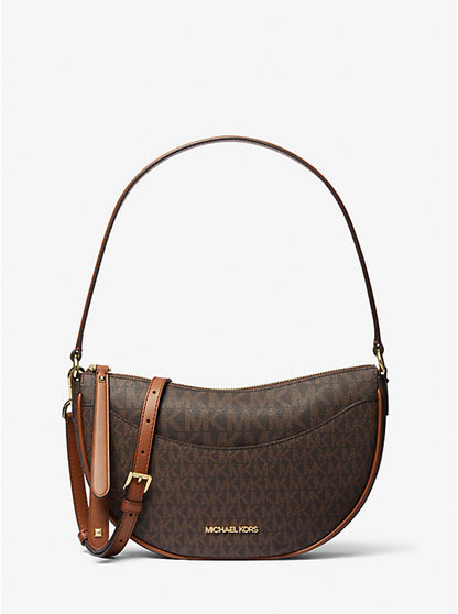 Michael Kors Dover Medium Signature Logo Crossbody Bag