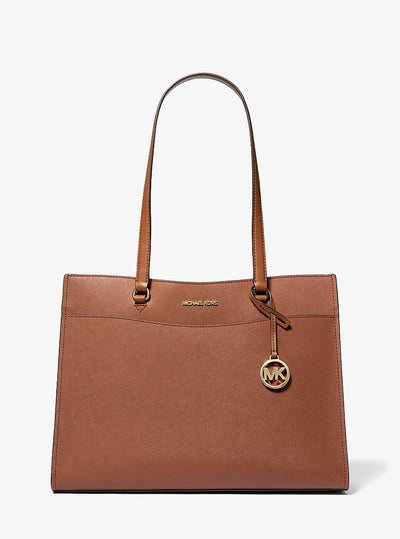 Michael Kors Jet Set Travel Large Saffiano Leather Tote Bag
