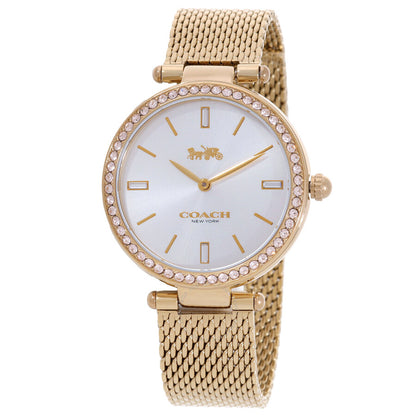 Park Quartz Crystal Silver Dial Ladies Watch