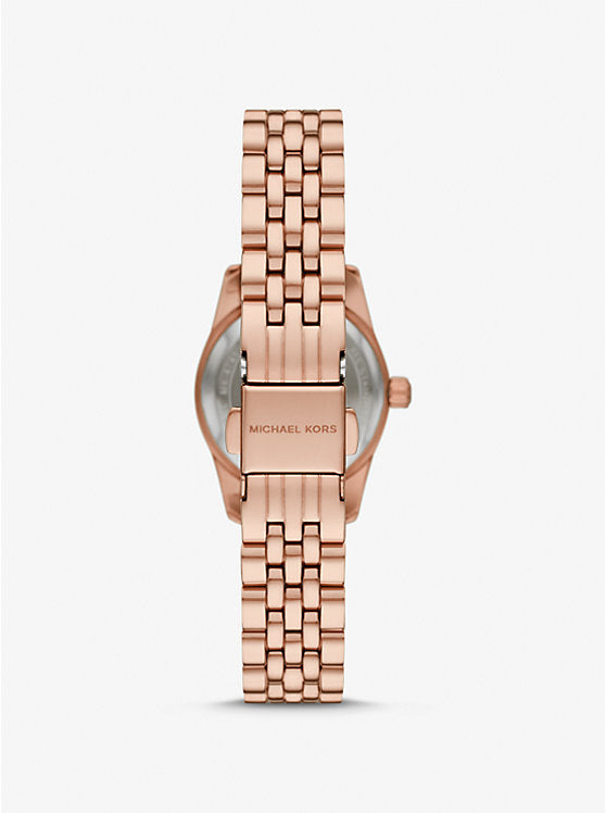 Michael Kors Petite Lexington Pavé Rose Gold-Tone Watch